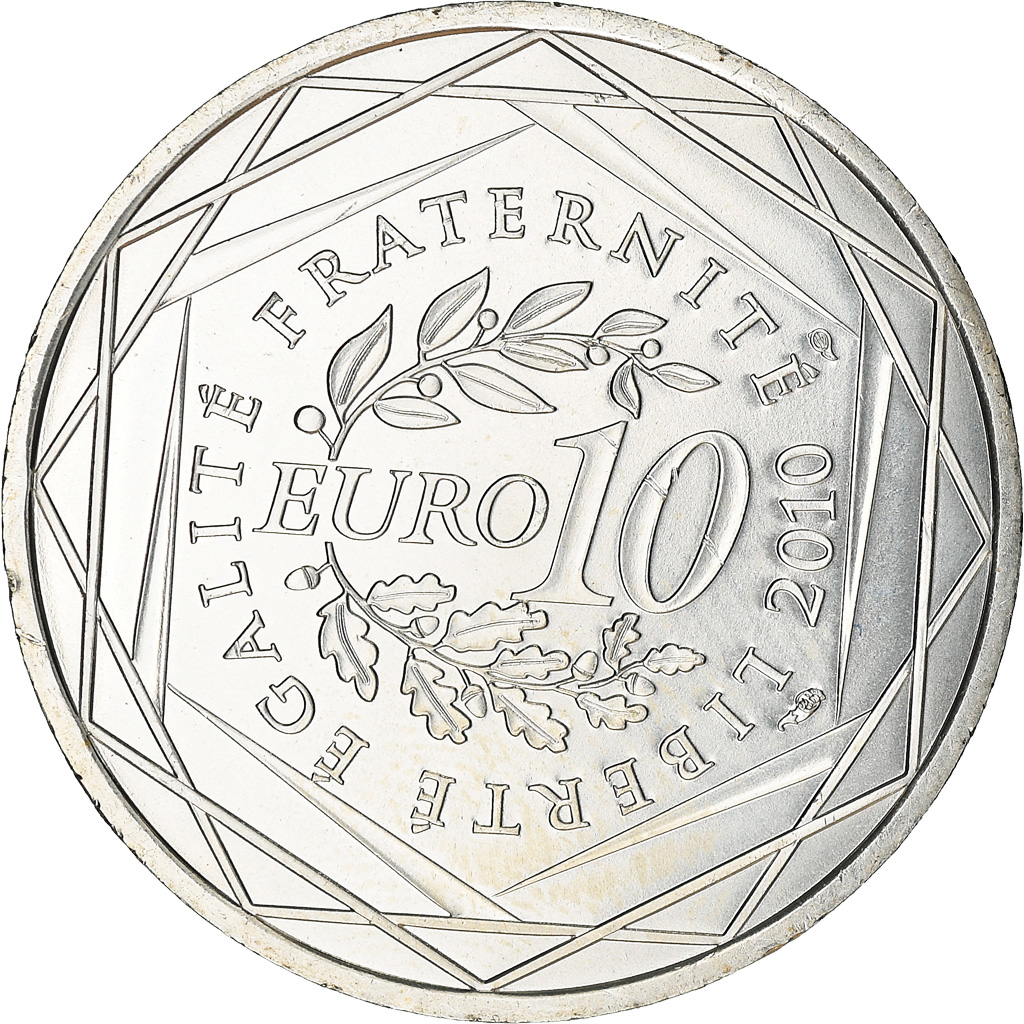 France, 10 Euro, Poitou-Charentes, 2010, Paris, , Silver, KM:1667