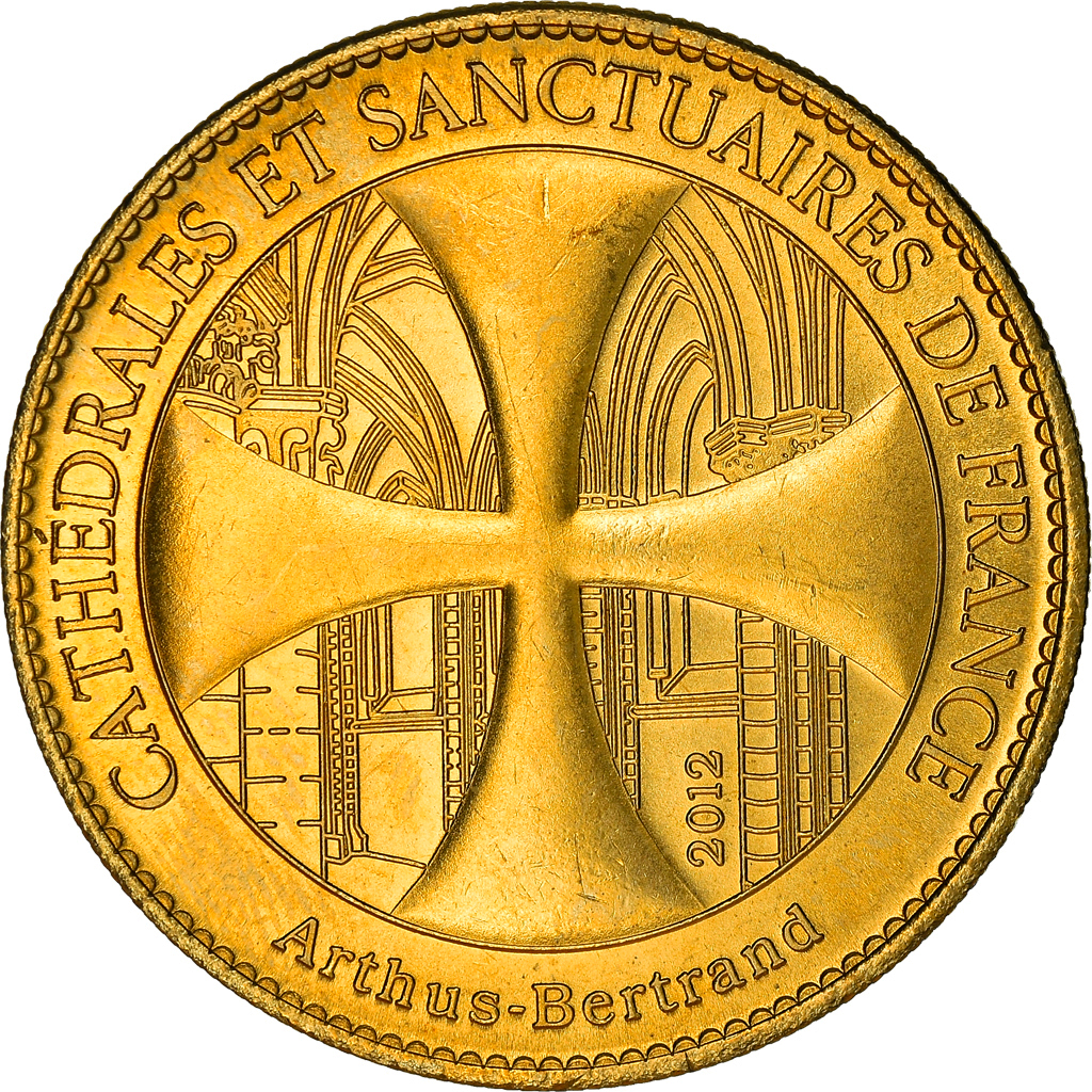 France, Token, Touristic token, Strasbourg - Cathédrale Notre Dame, 2012