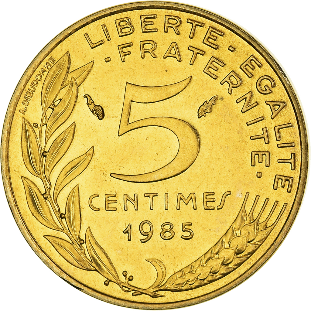 Coin, France, Marianne, 5 Centimes, 1985, Paris, , Aluminum-Bronze