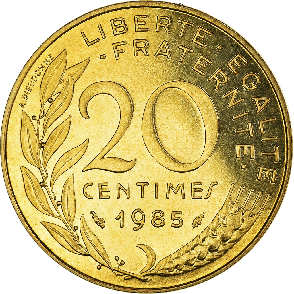 Coin, France, Marianne, 20 Centimes, 1985, Paris, , Aluminum-Bronze