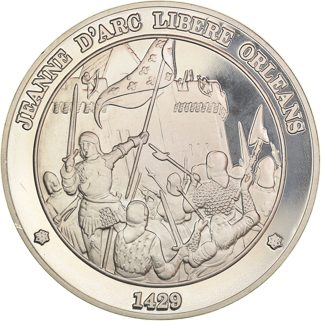 France, Medal, Jeanne d'Arc Libère Orléans 1429, History, , Silver