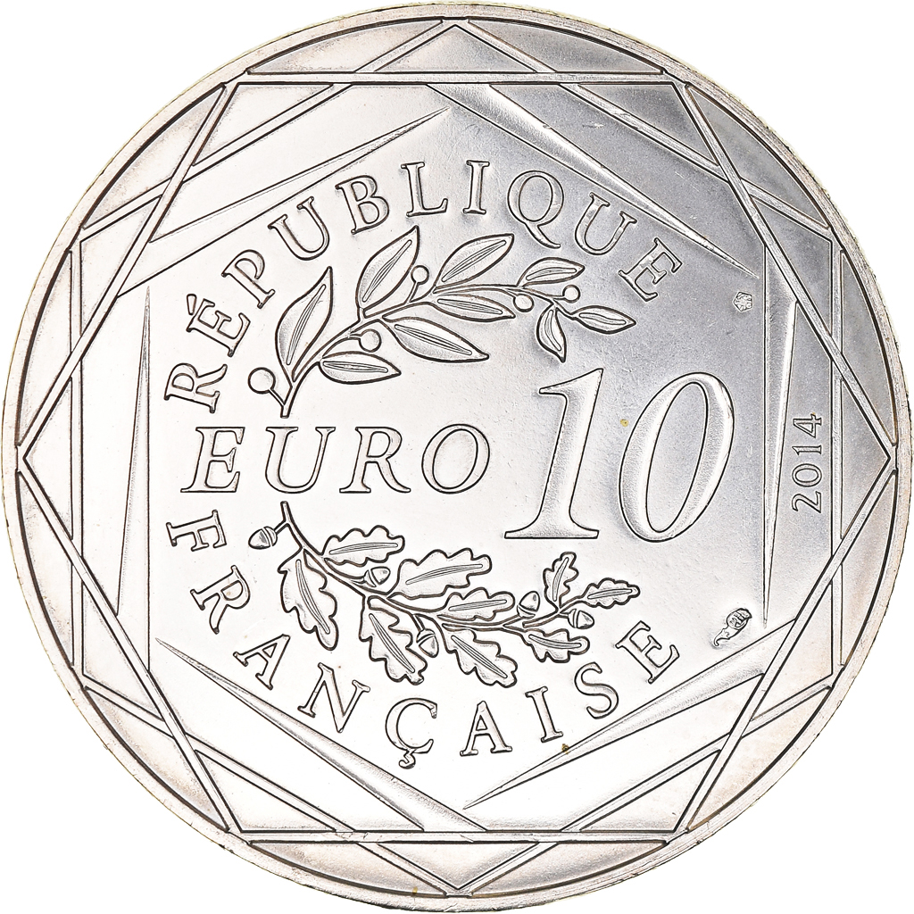 France, 10 Euro, Liberté Automne Sempé, 2014, Paris, , Silver
