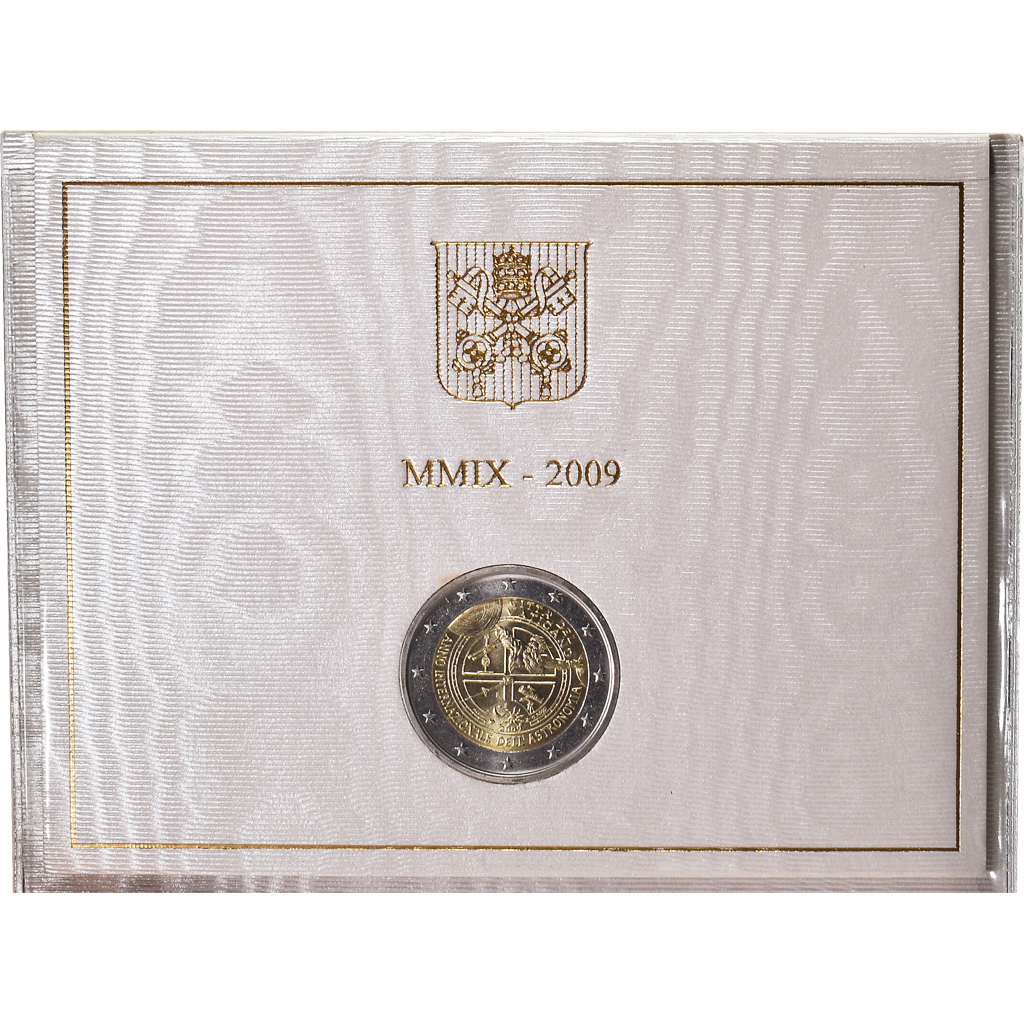 Vatican, 2 Euro, 2009, Année internationale de l'Astronomie, FDC