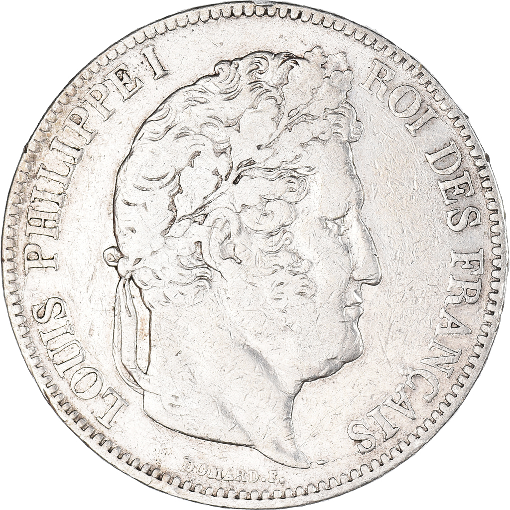 Coin, France, Louis-Philippe, 5 Francs, 1833, Bayonne, , Silver