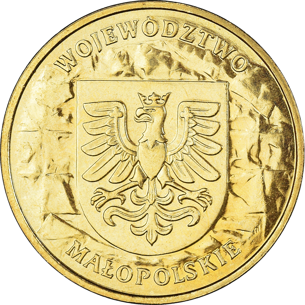 Coin, Poland, 2 Zlote, 2004, Warsaw, , Brass, KM:488