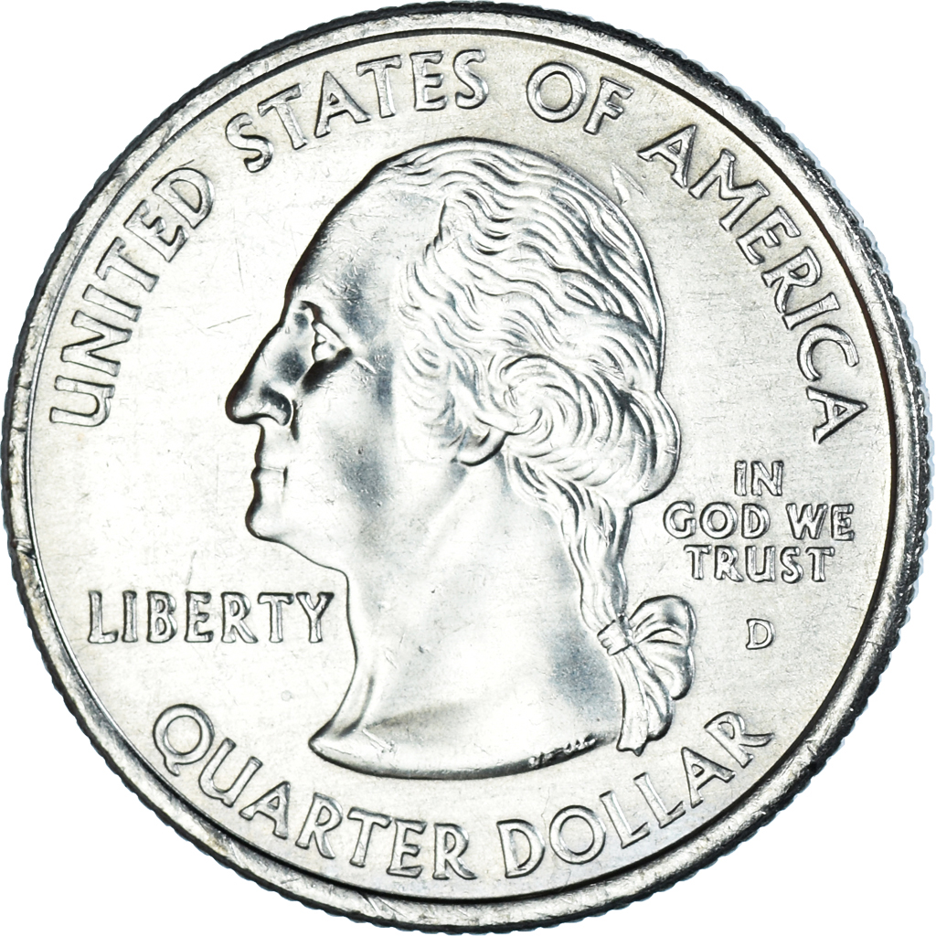 Moneda, Estados Unidos, Quarter, 2007, U.S. Mint, Denver, Washington 1889, SC
