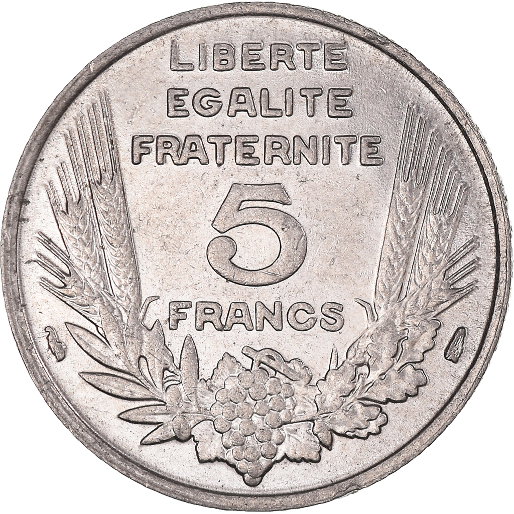 Coin, France, Bazor, 5 Francs, 1933, Paris, , Nickel, KM:887