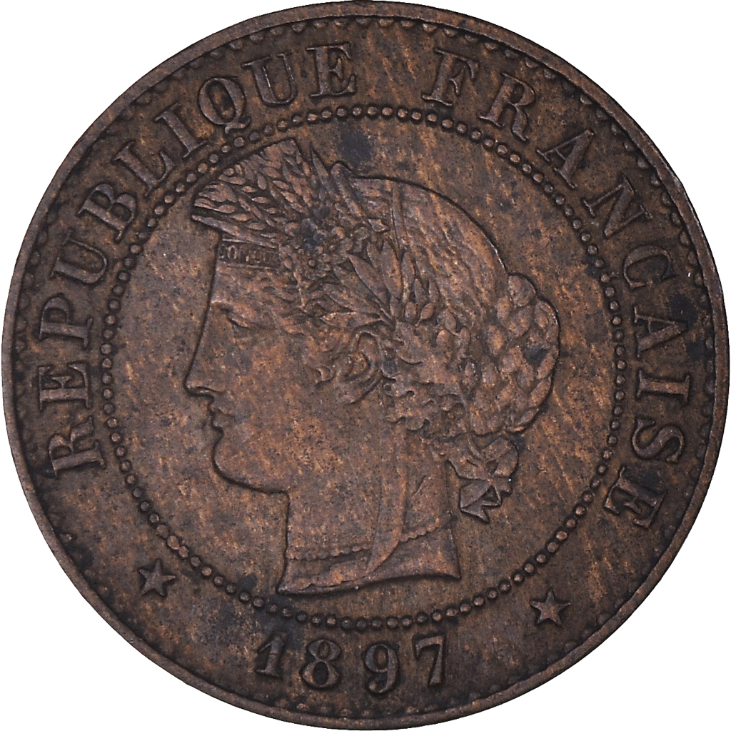 Coin, France, Cérès, Centime, 1897, Paris, , Bronze, KM:826.1
