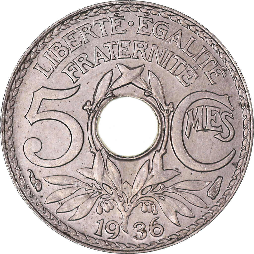 Coin, France, Lindauer, 5 Centimes, 1936, Paris, , Copper-nickel