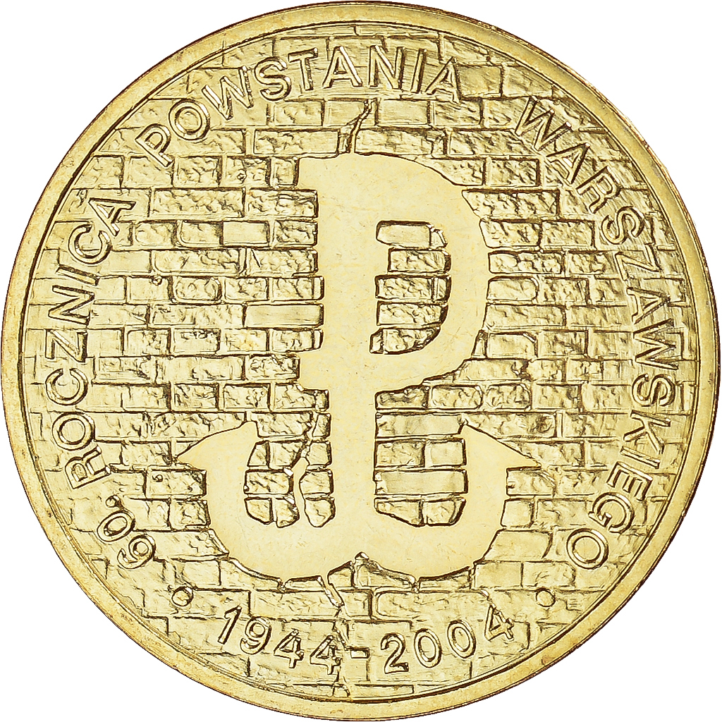 Coin, Poland, 2 Zlote, 2004, Warsaw, , Brass, KM:496