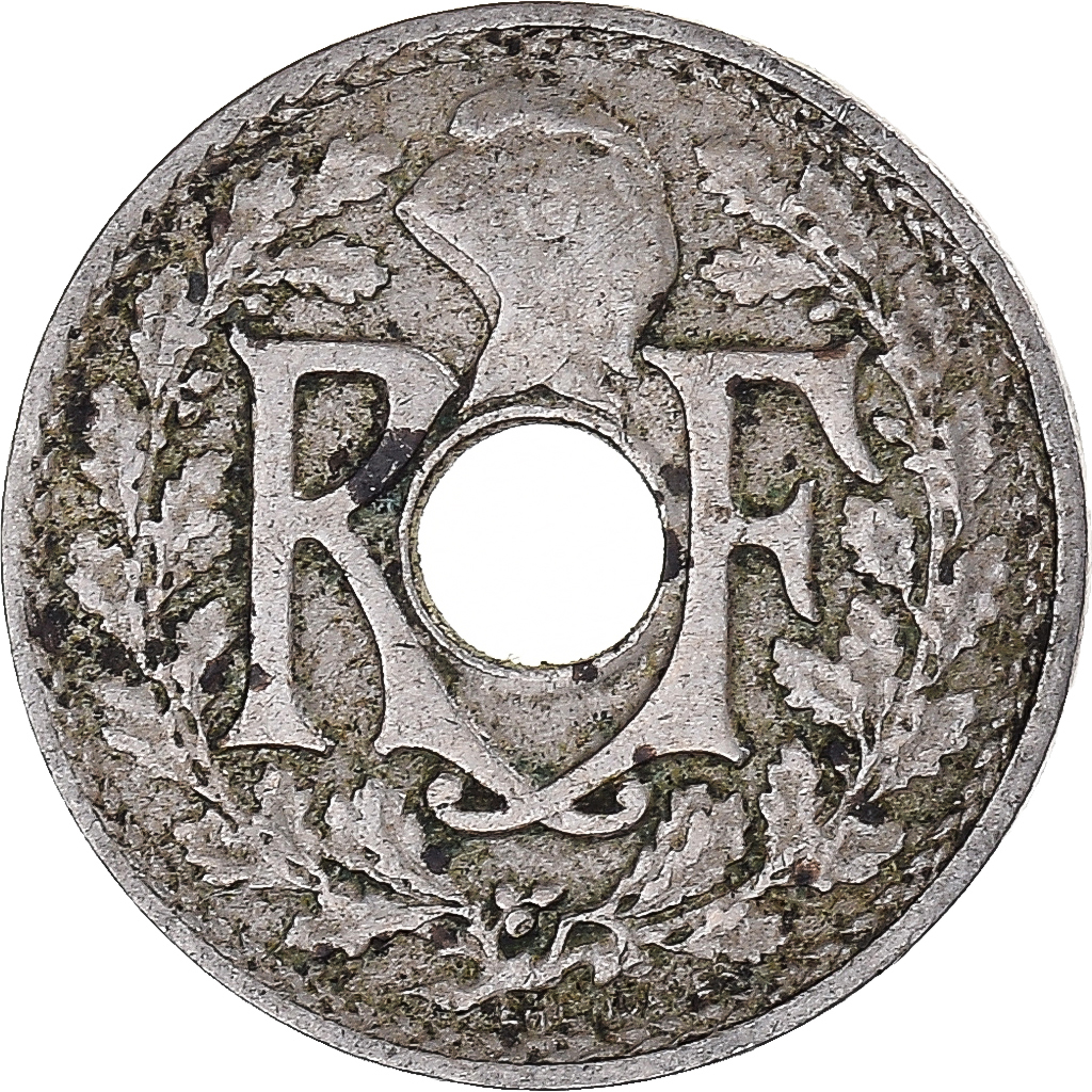 Coin, France, Lindauer, 5 Centimes, 1920, Petit module, 