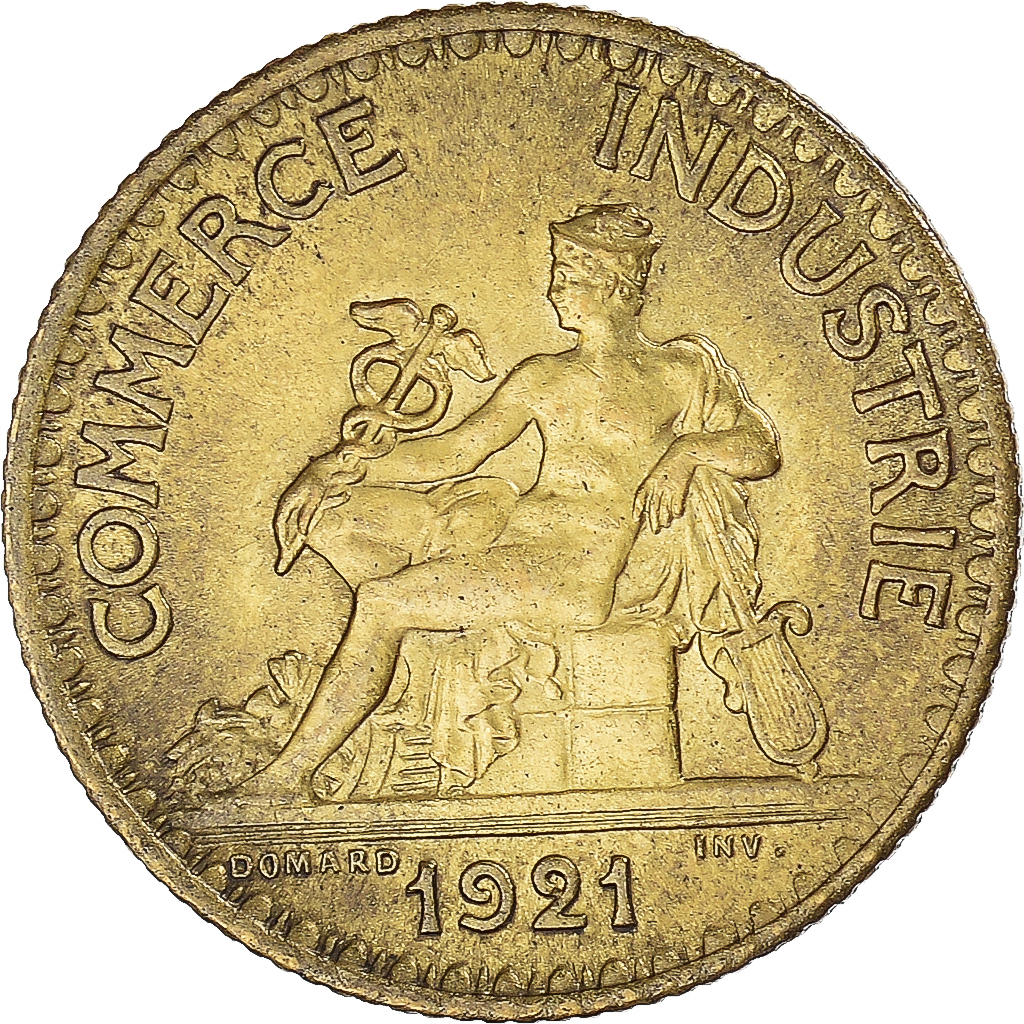 Coin, France, Chambre de commerce, Franc, 1921, Paris, Bon Pour, 