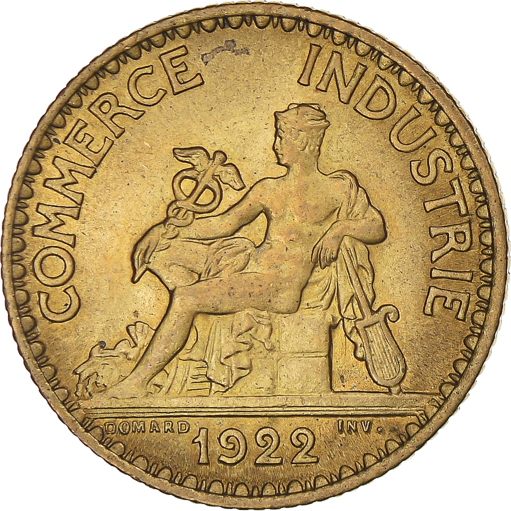 Coin, France, Chambre de commerce, Franc, 1922, Paris, Bon Pour, 
