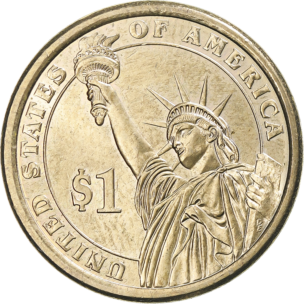 Coin, United States, Dollar, 2008, U.S. Mint, Denver, 