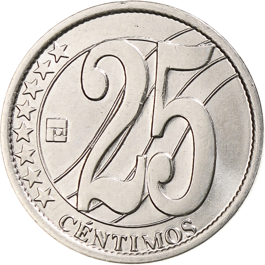 Coin, Venezuela, 25 Centimos, 2007, Maracay, , Nickel plated steel