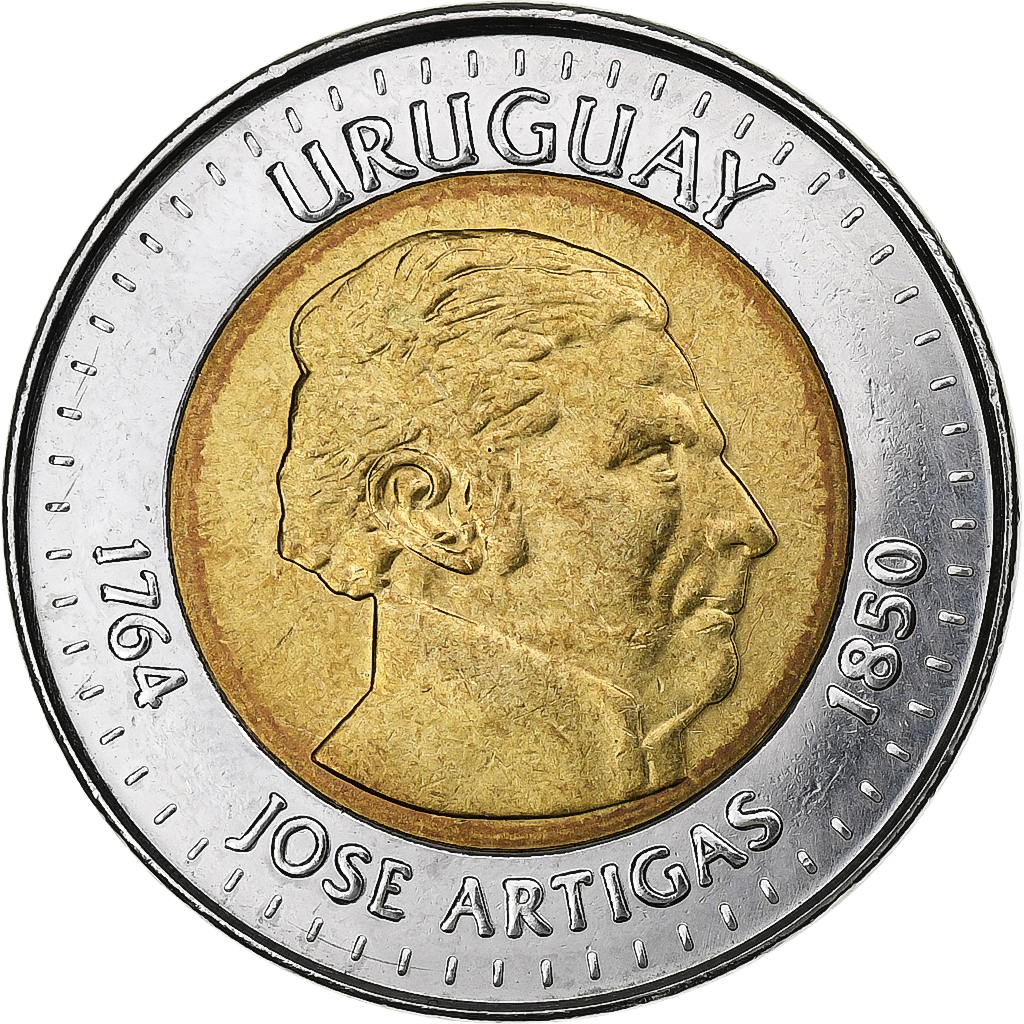 Coin, Uruguay, 10 Pesos Uruguayos, 2000, , Bi-Metallic, KM:121