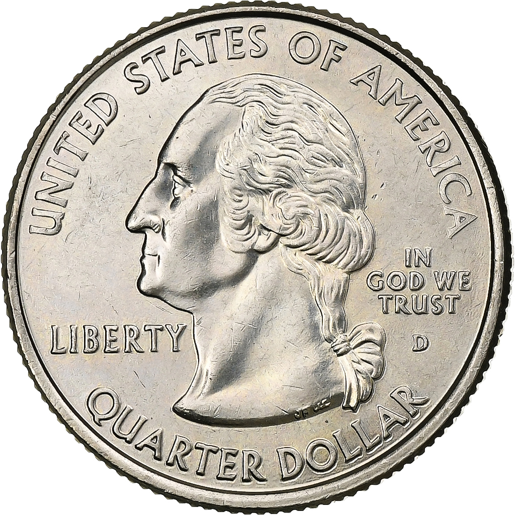 United States, Quarter, 2007, U.S. Mint, Copper-Nickel Clad Copper, MS