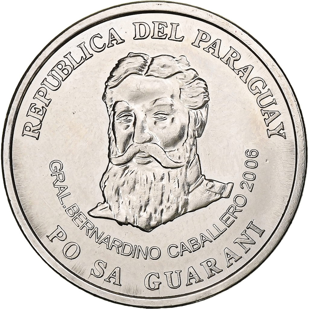 Paraguay, 500 Guaranies, 2006, Nickel-Steel, , KM:195a