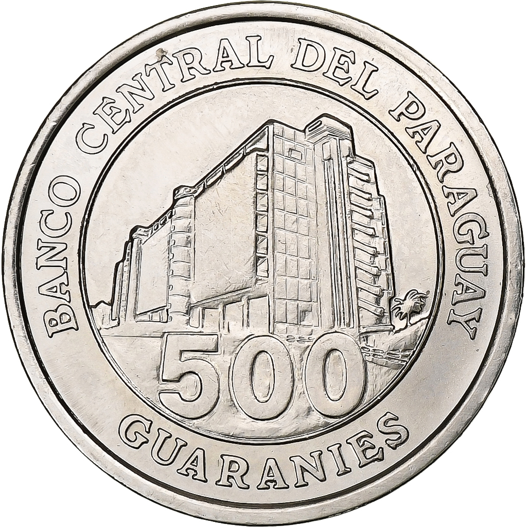 Paraguay, 500 Guaranies, 2006, Nickel-Steel, , KM:195a
