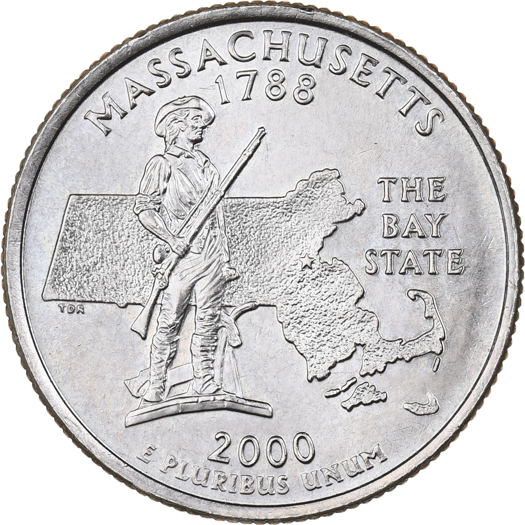 United States, Quarter, 2000, U.S. Mint, Copper-Nickel Clad Copper, 