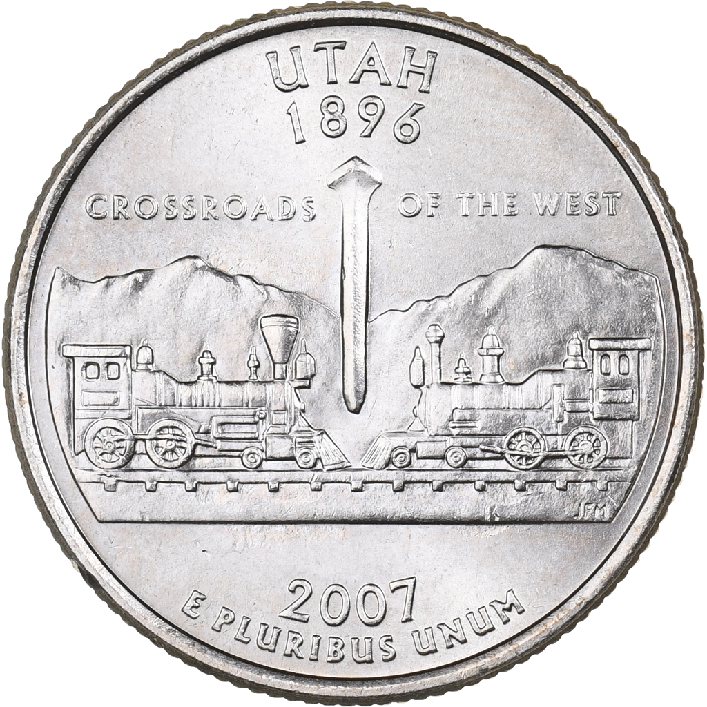 United States, Quarter, 2007, U.S. Mint, Copper-Nickel Clad Copper, 