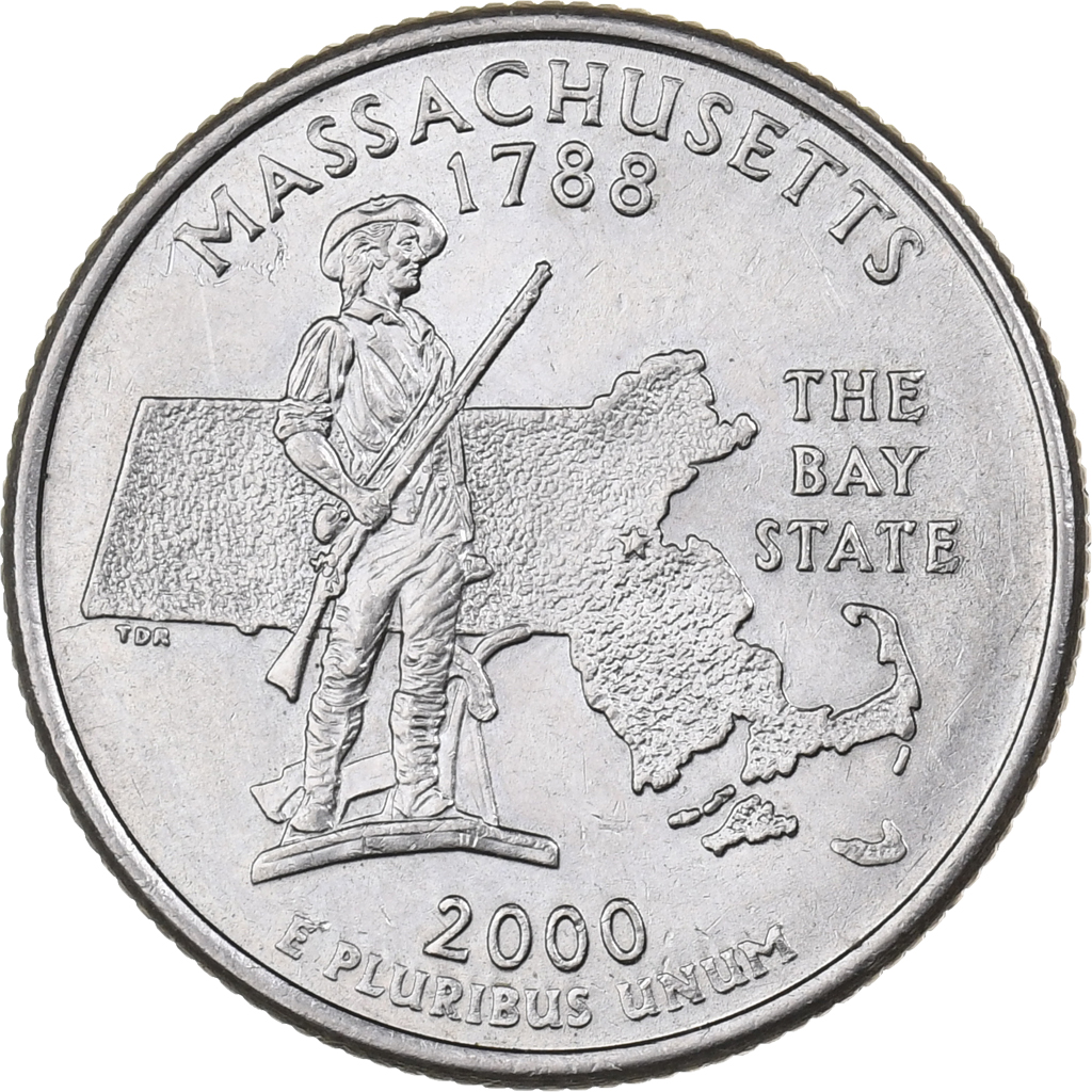 United States, Quarter, 2000, U.S. Mint, Copper-Nickel Clad Copper, 