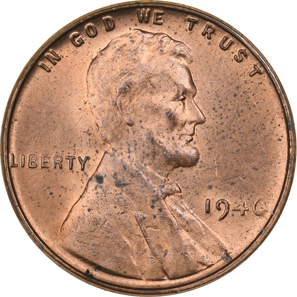 United States, Cent, Lincoln Cent, 1946, U.S. Mint, Brass, , KM:A132