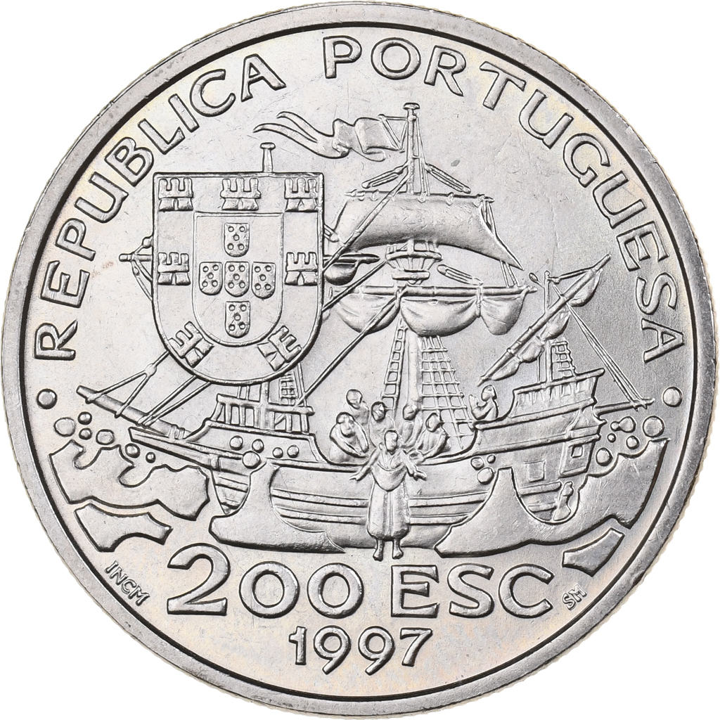 Portugal, 200 Escudos, 1997, Copper-nickel, , KM:697