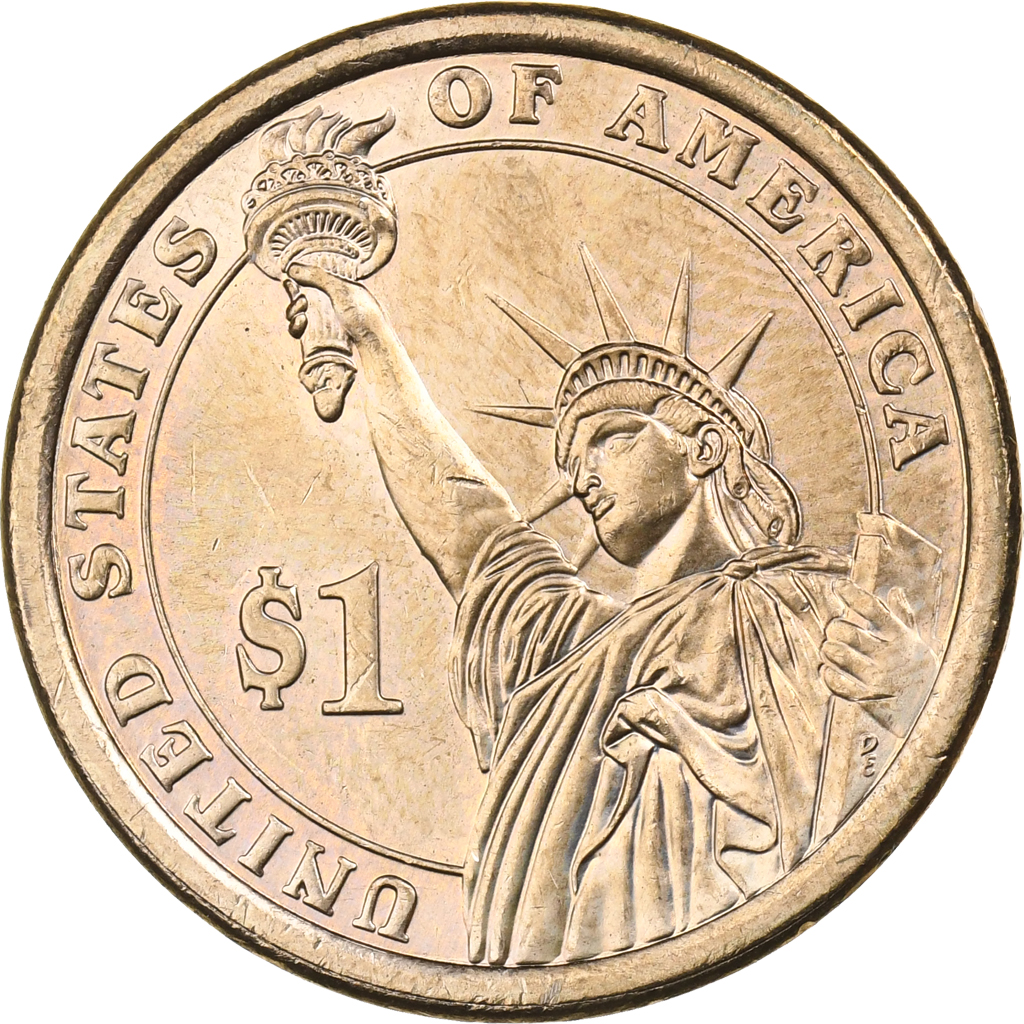 United States, Dollar, 2008, Denver, Copper-Zinc-Manganese-Nickel Clad Copper