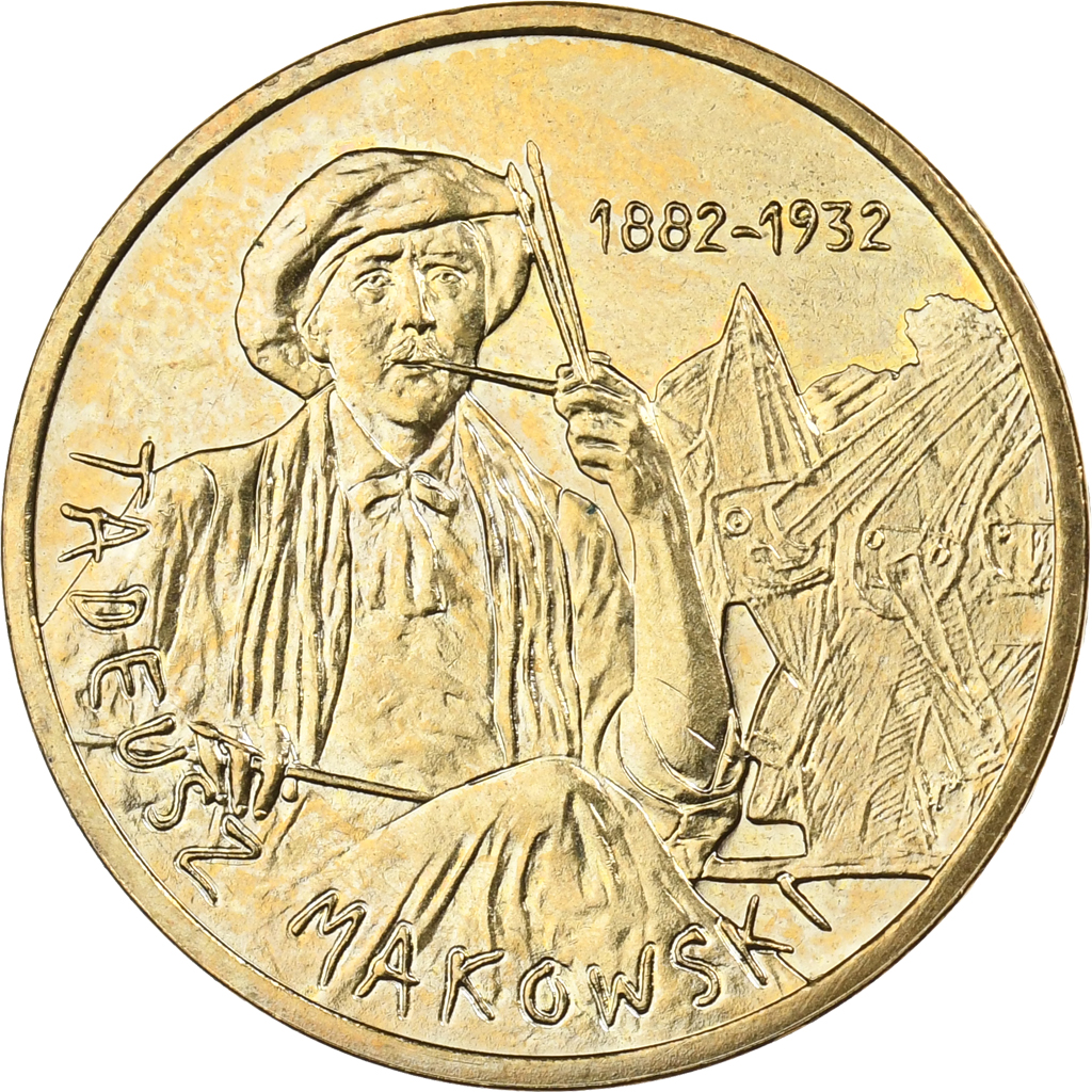 Poland, 2 Zlote, 2005, Warsaw, Brass, , KM:541