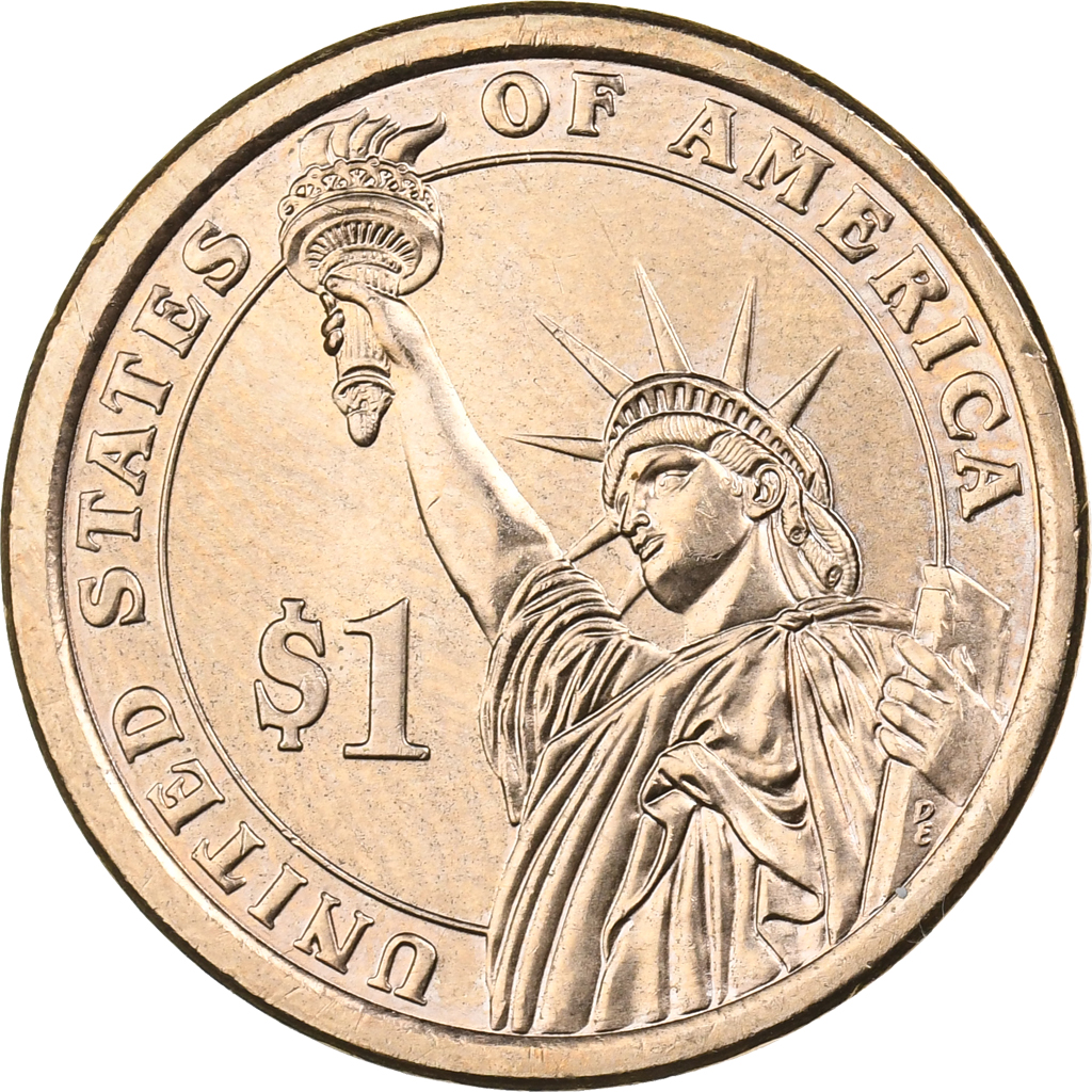 United States, Dollar, 2010, U.S. Mint, Copper-Zinc-Manganese-Nickel Clad