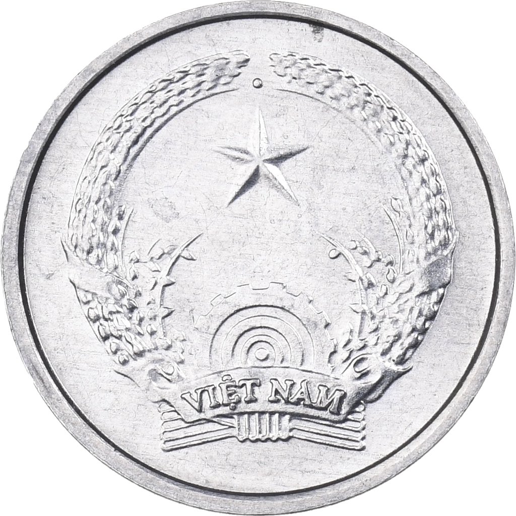Vietnam, SOCIALIST REPUBLIC, Hao, 1976, Aluminum, , KM:11