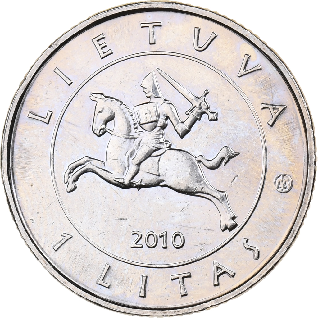 Lithuania, Litas, 2010, Copper-nickel, , KM:172