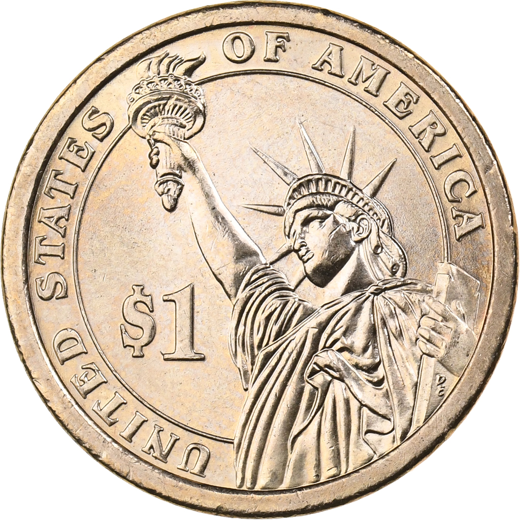 United States, Dollar, 2010, U.S. Mint, Copper-Zinc-Manganese-Nickel Clad