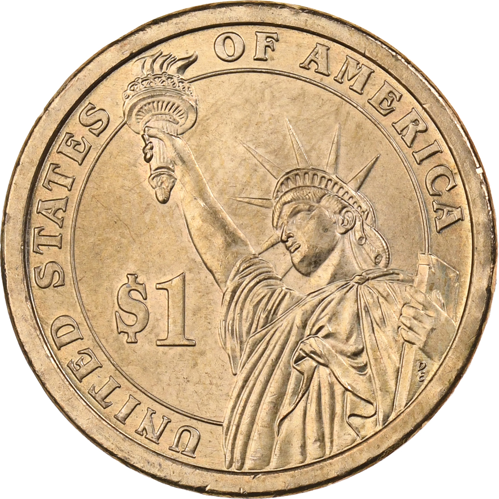 United States, Dollar, 2008, U.S. Mint, Copper-Zinc-Manganese-Nickel Clad