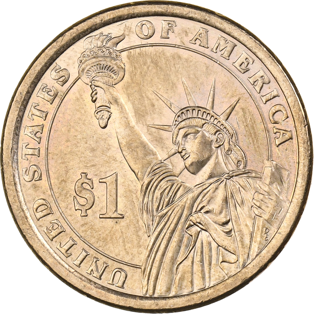 United States, Dollar, 2008, U.S. Mint, Copper-Zinc-Manganese-Nickel Clad