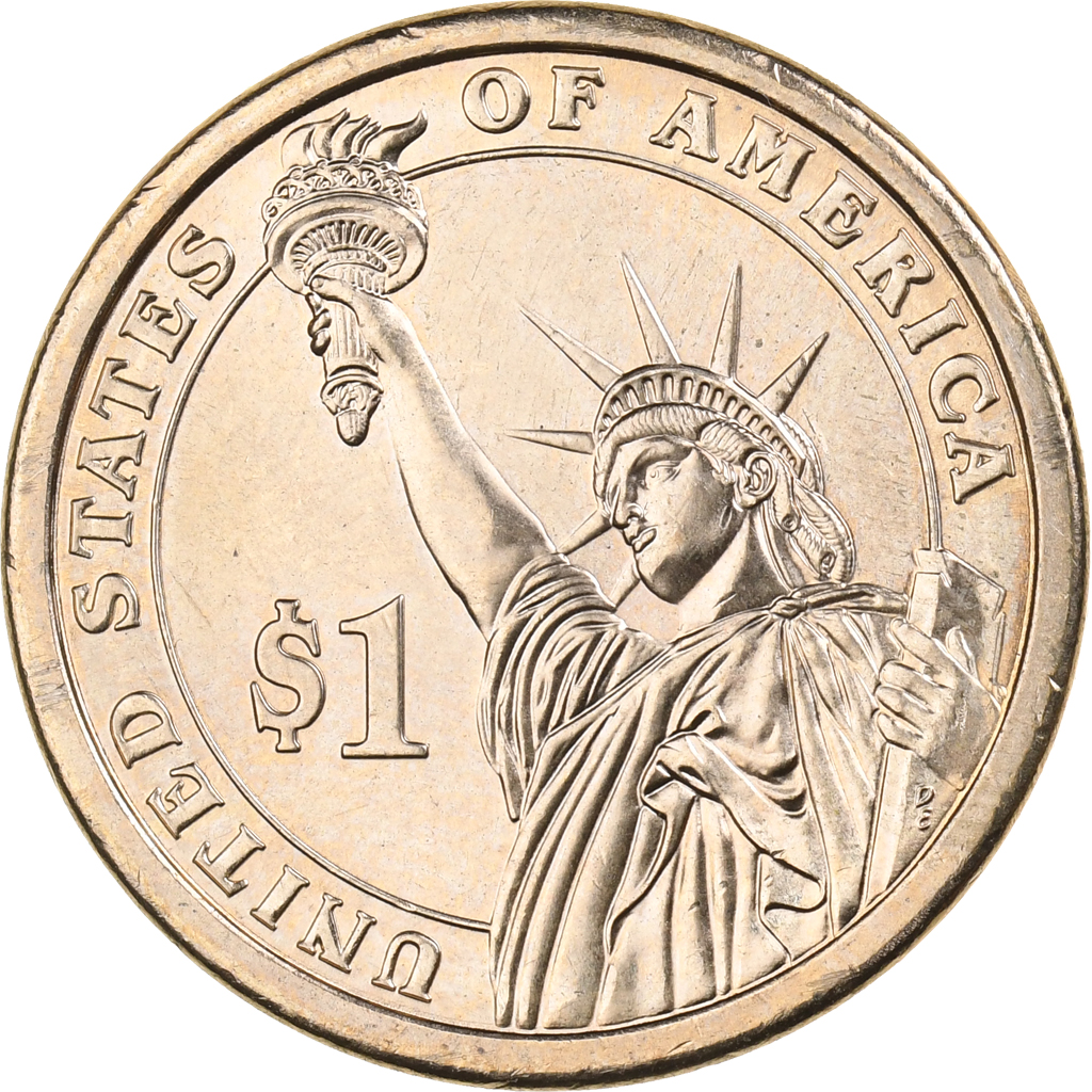 United States, Dollar, 2008, U.S. Mint, Copper-Zinc-Manganese-Nickel Clad