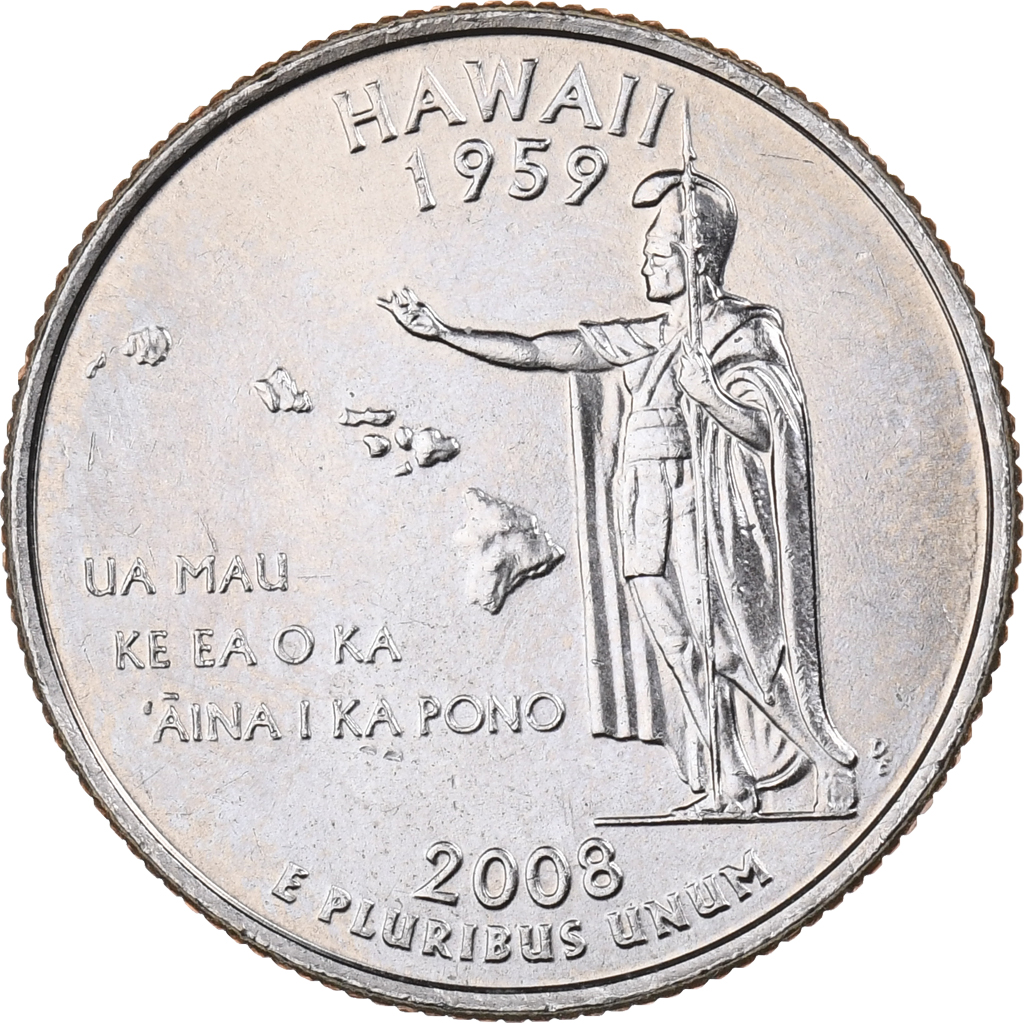 United States, Quarter, 2008, U.S. Mint, Copper-Nickel Clad Copper, MS