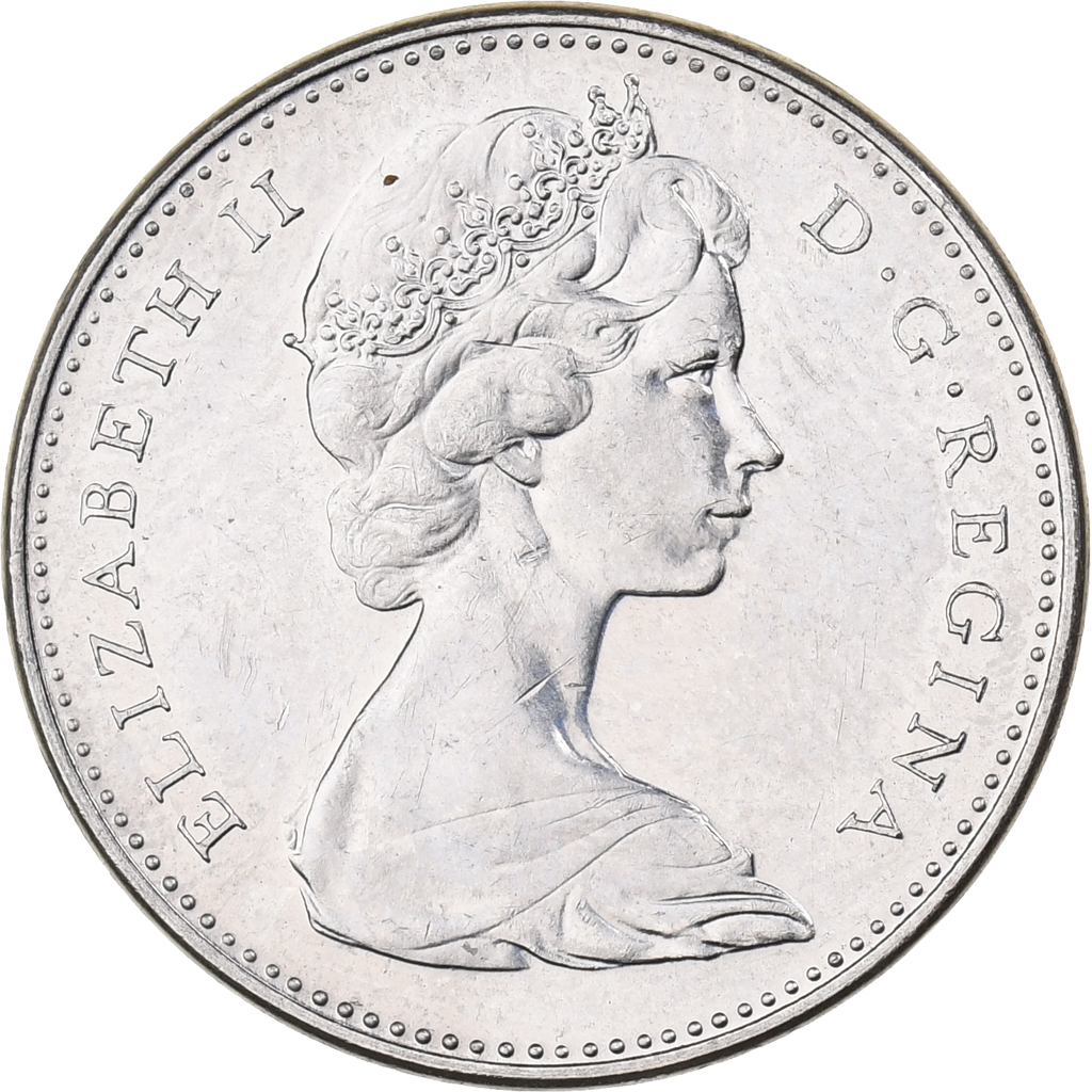 Canada, Elizabeth II, 5 Cents, 1867-1967, Royal Canadian Mint, Nickel