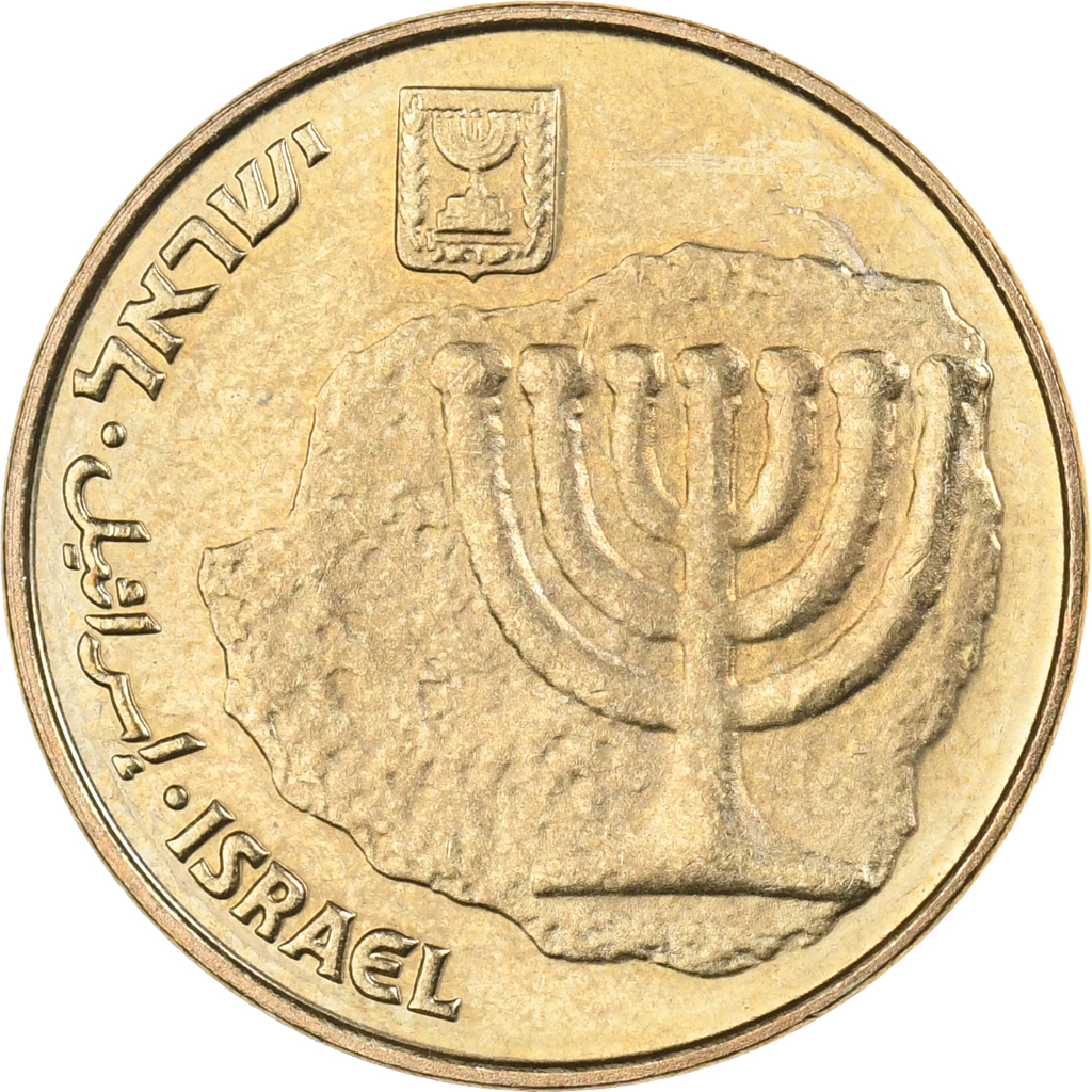 Israel, 10 Agorot, 5754 (1994), Aluminum-Bronze, , KM:173