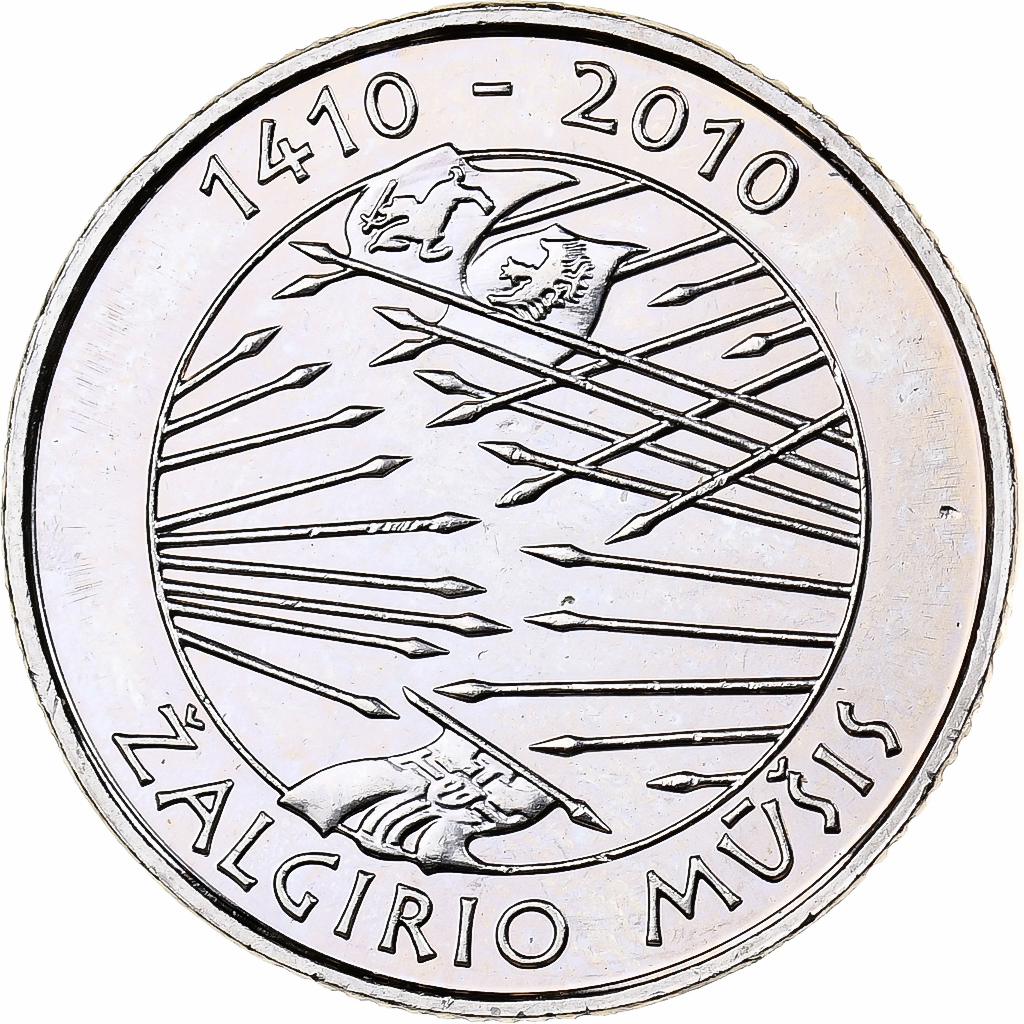 Lithuania, Litas, 2010, Copper-nickel, MS(63), KM:172