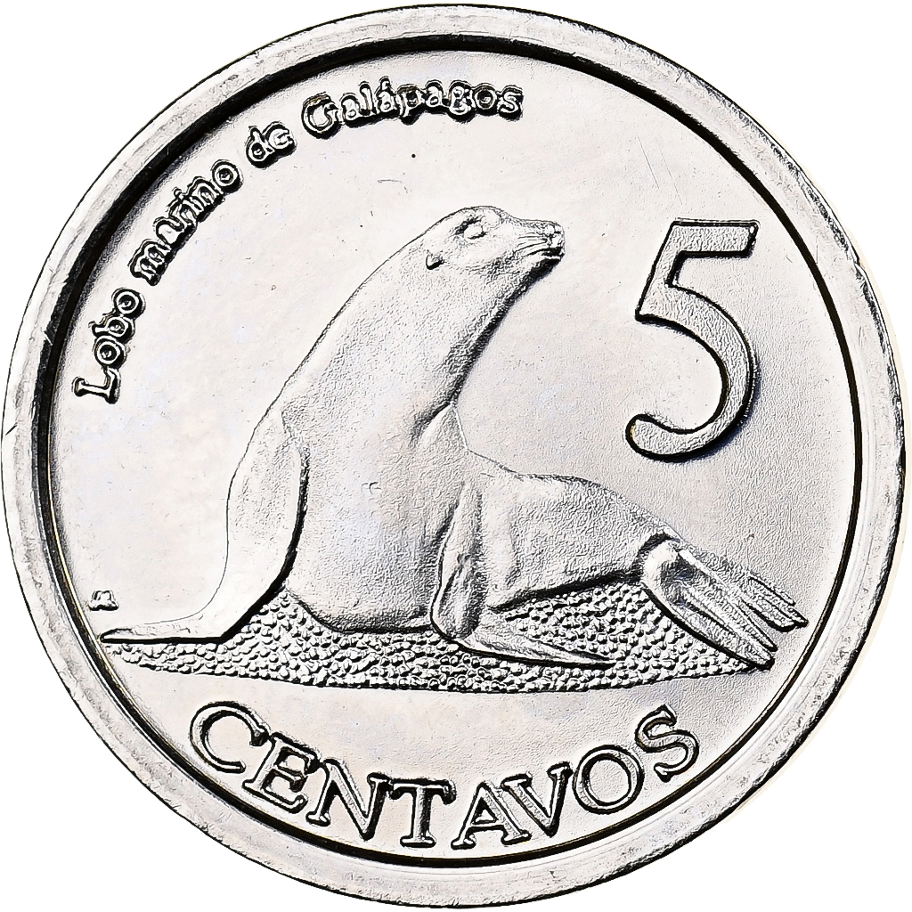 GALAPAGOS ISLANDS, 5 Centavos, 2008, Copper-nickel, , KM:2