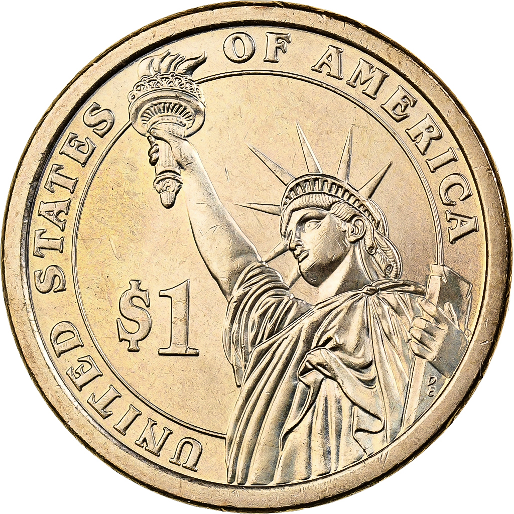 United States, Dollar, 2010, U.S. Mint, Copper-Zinc-Manganese-Nickel Clad