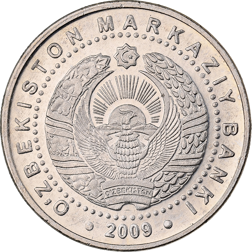 Uzbekistan, 100 Som, 2009, Nickel plated steel, , KM:31