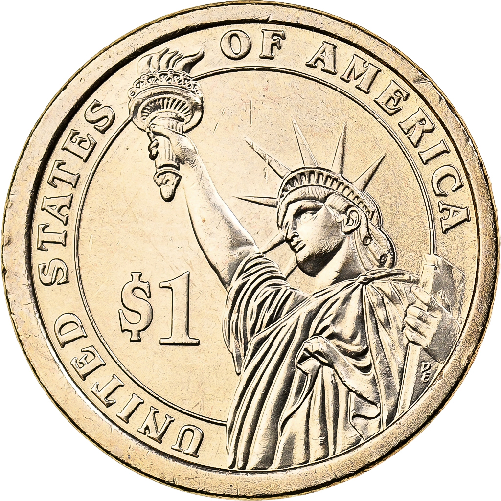 United States, Dollar, 2010, U.S. Mint, Copper-Zinc-Manganese-Nickel Clad