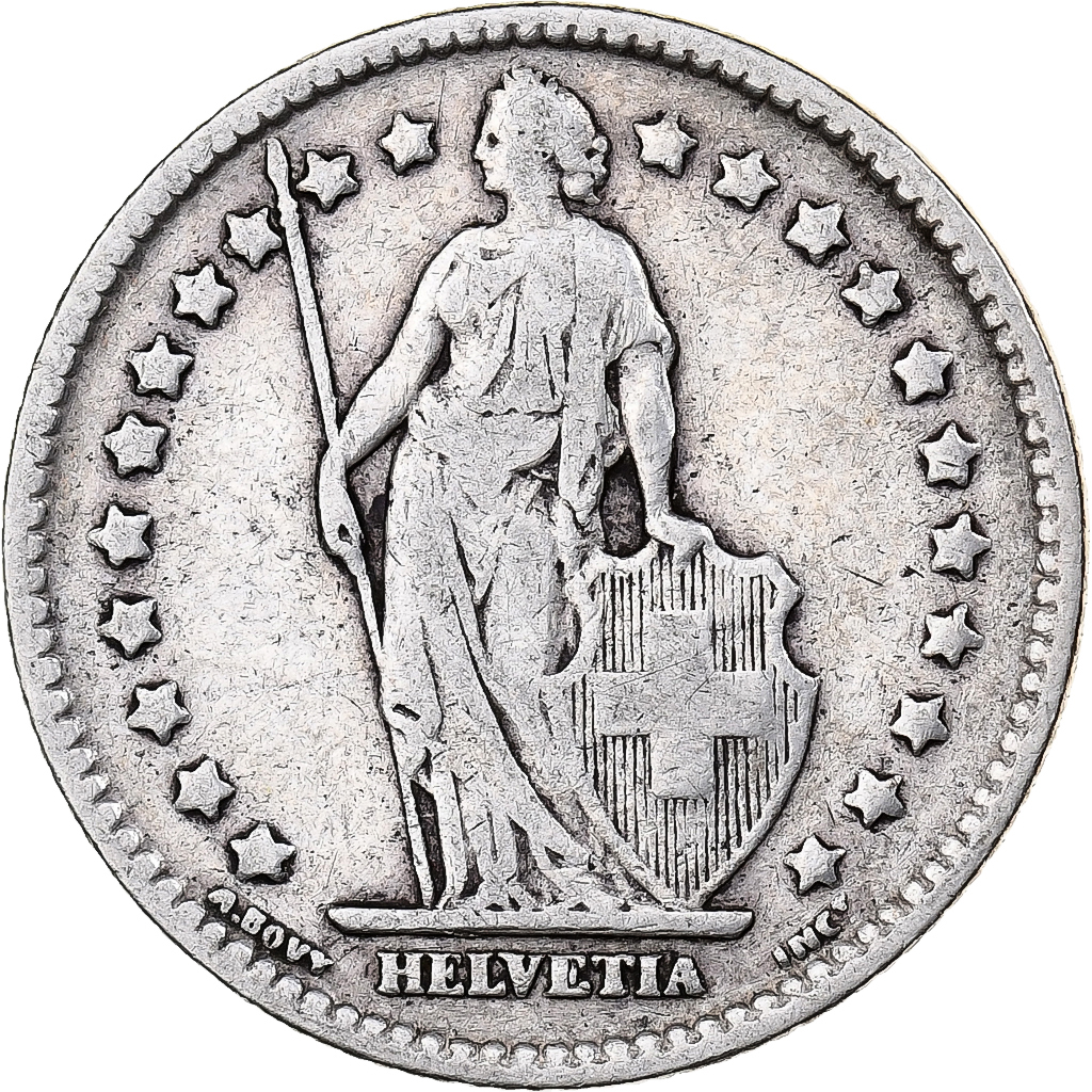 Switzerland, Franc, 1910, Bern, Silver, , KM:24