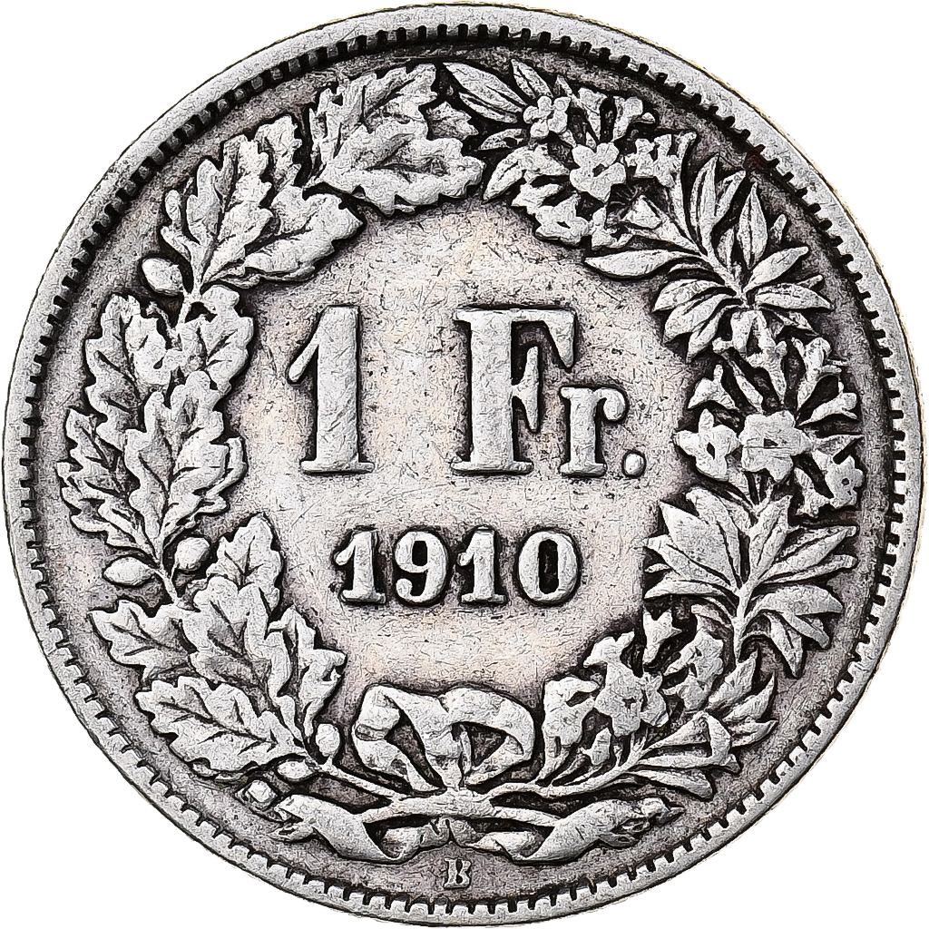Switzerland, Franc, 1910, Bern, Silver, , KM:24