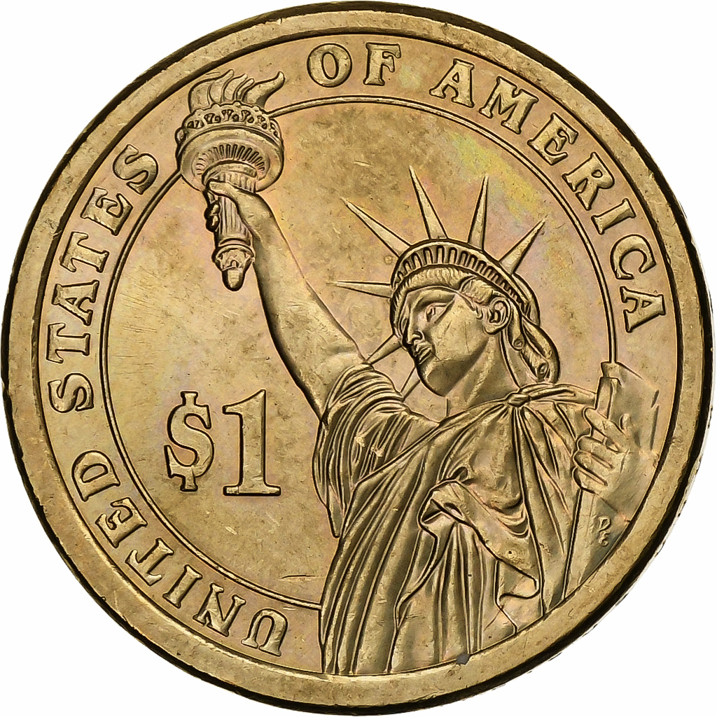 United States, Dollar, 2010, U.S. Mint, Copper-Zinc-Manganese-Nickel Clad