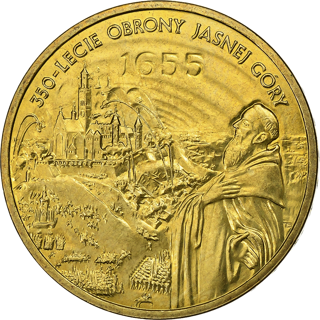 Poland, 2 Zlote, 2005, Warsaw, Brass, , KM:524