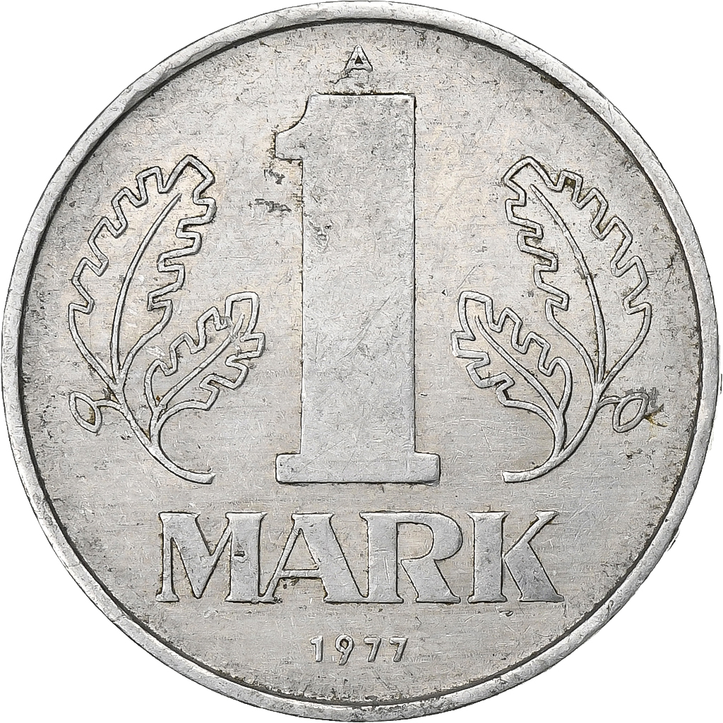 GERMAN-DEMOCRATIC REPUBLIC, Mark, 1977, Berlin, Aluminum, , KM:35.2